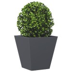 vidaXL Jardinieră de grădină, antracit, 30x30x30 cm, oțel vidaXL Jardinieră de grădină, antracit, 30x30x30 cm, oțel