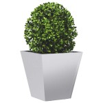 vidaXL Jardiniere grădină, 2 buc., 30x30x30 cm, oțel galvanizat