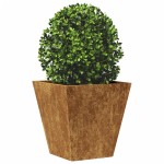 vidaXL Jardinier de grădină 30x30x30 cm Oțel rezistent la intemperii