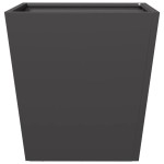vidaXL Jardiniere de grădină 2 buc., negru, 40x40x40 cm, oțel vidaXL Jardiniere de grădină 2 buc., negru, 40x40x40 cm, oțel