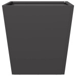 vidaXL Jardiniere de grădină 2 buc., negru, 40x40x40 cm, oțel vidaXL Jardiniere de grădină 2 buc., negru, 40x40x40 cm, oțel