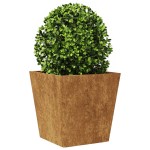 vidaXL Jardiniere de grădină 2 buc 40x40x40 cm Oțel pentru intemperii