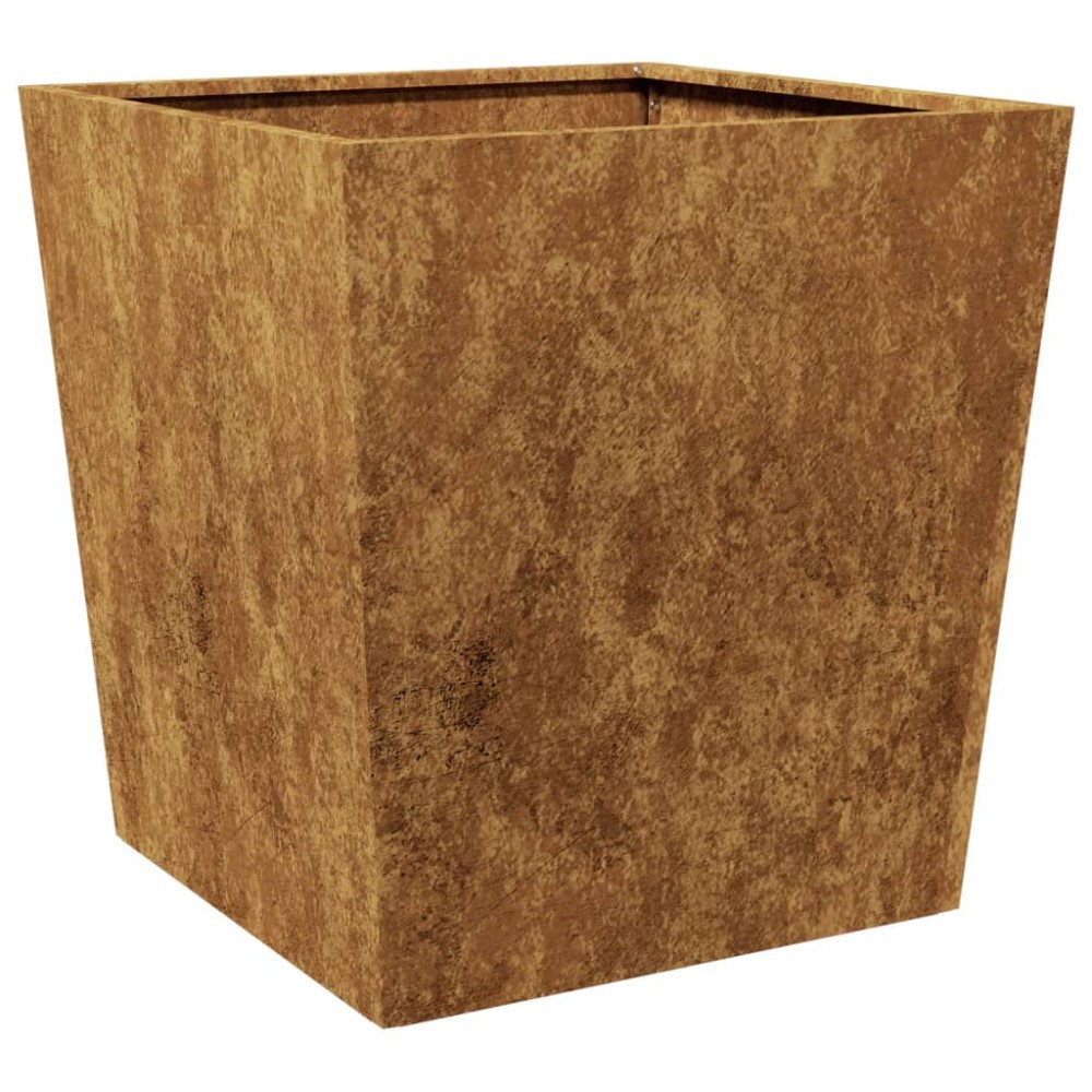 vidaXL Jardinier de grădină 50x50x50 cm Oțel pentru intemperii