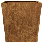 vidaXL Jardinier de grădină 50x50x50 cm Oțel pentru intemperii
