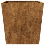vidaXL Jardinier de grădină 50x50x50 cm Oțel pentru intemperii