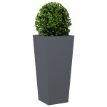 vidaXL Jardinieră de grădină, antracit, 35x35x75 cm, oțel vidaXL Jardinieră de grădină, antracit, 35x35x75 cm, oțel