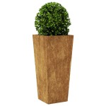 vidaXL Jardinier de grădină 35x35x75 cm Oțel rezistent la intemperii