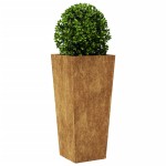 vidaXL Jardiniere de grădină 2 buc 35x35x75 cm Oțel pentru intemperii