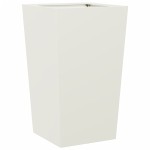 vidaXL Jardiniere de grădină, 2 buc., alb, 45x45x75 cm, oțel vidaXL Jardiniere de grădină, 2 buc., alb, 45x45x75 cm, oțel