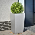 vidaXL Jardinieră de grădină, 45x45x75 cm, oțel galvanizat vidaXL Jardinieră de grădină, 45x45x75 cm, oțel galvanizat
