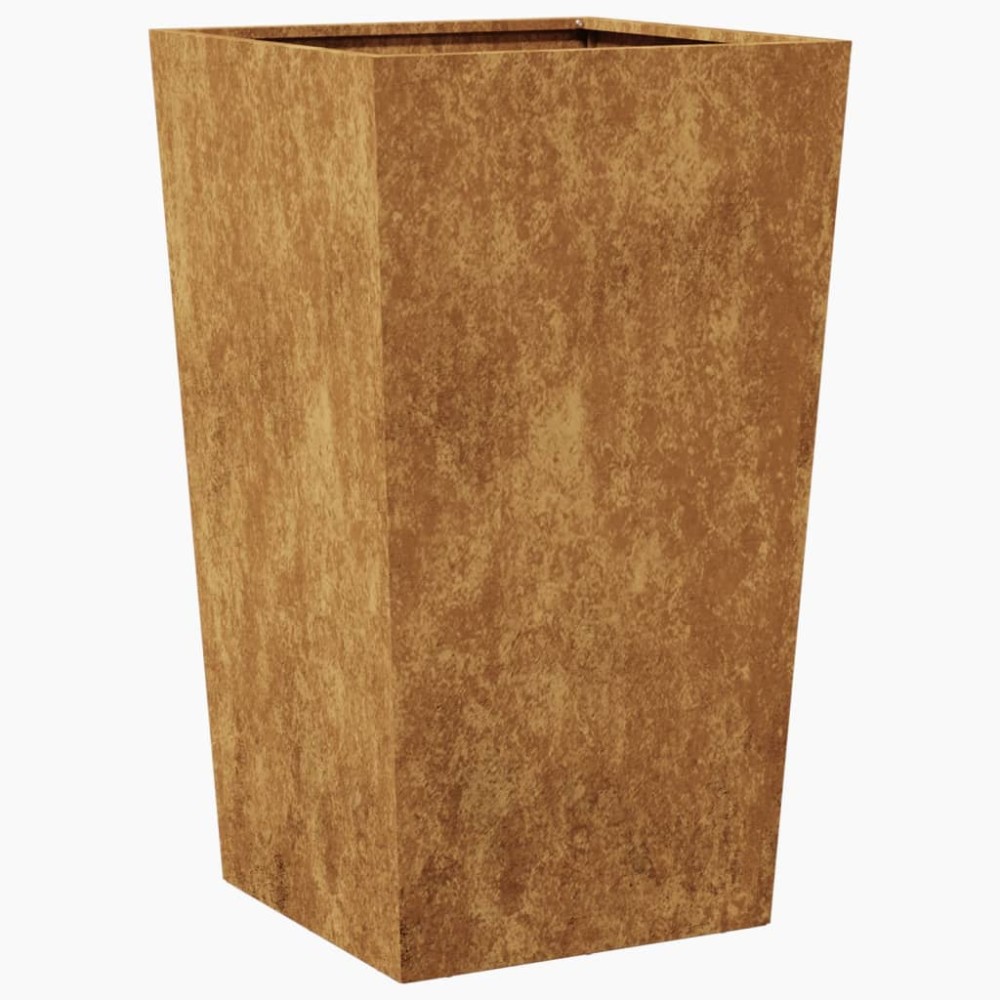 vidaXL Jardinier de grădină 45x45x75 cm Oțel pentru intemperii