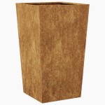 vidaXL Jardinier de grădină 45x45x75 cm Oțel pentru intemperii
