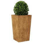vidaXL Jardinier de grădină 45x45x75 cm Oțel pentru intemperii
