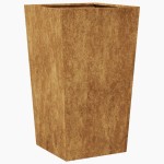 vidaXL Jardinier de grădină 45x45x75 cm Oțel pentru intemperii