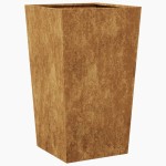 vidaXL Jardiniere de grădină 2 buc 45x45x75 cm Oțel pentru intemperii