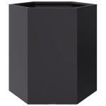 vidaXL Jardiniere de grădină, 2 buc. negru 46x40x45 cm oțel hexagonală vidaXL Jardiniere de grădină, 2 buc. negru 46x40x45 cm oțel hexagonală