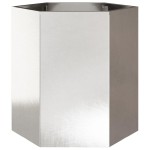 vidaXL Jardinieră de grădină 46x40x45 cm oțel inoxidabil hexagonal