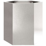 vidaXL Jardinieră de grădină 46x40x45 cm oțel inoxidabil hexagonal