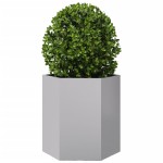 vidaXL Jardiniere grădină 2 buc. 46x40x45cm oțel galvanizat hexagonală