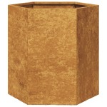 vidaXL Jardinieră de grădină 46x40x45 cm oțel de intemperii
