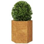 vidaXL Jardinieră de grădină 46x40x45 cm oțel de intemperii