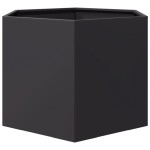 vidaXL Jardinieră de grădină negru 69x60x45 cm oțel hexagonal vidaXL Jardinieră de grădină negru 69x60x45 cm oțel hexagonal