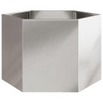 vidaXL Jardinieră de grădină 69x60x45 cm oțel inoxidabil hexagonal
