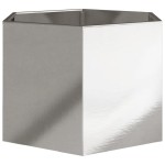 vidaXL Jardinieră de grădină 69x60x45 cm oțel inoxidabil hexagonal
