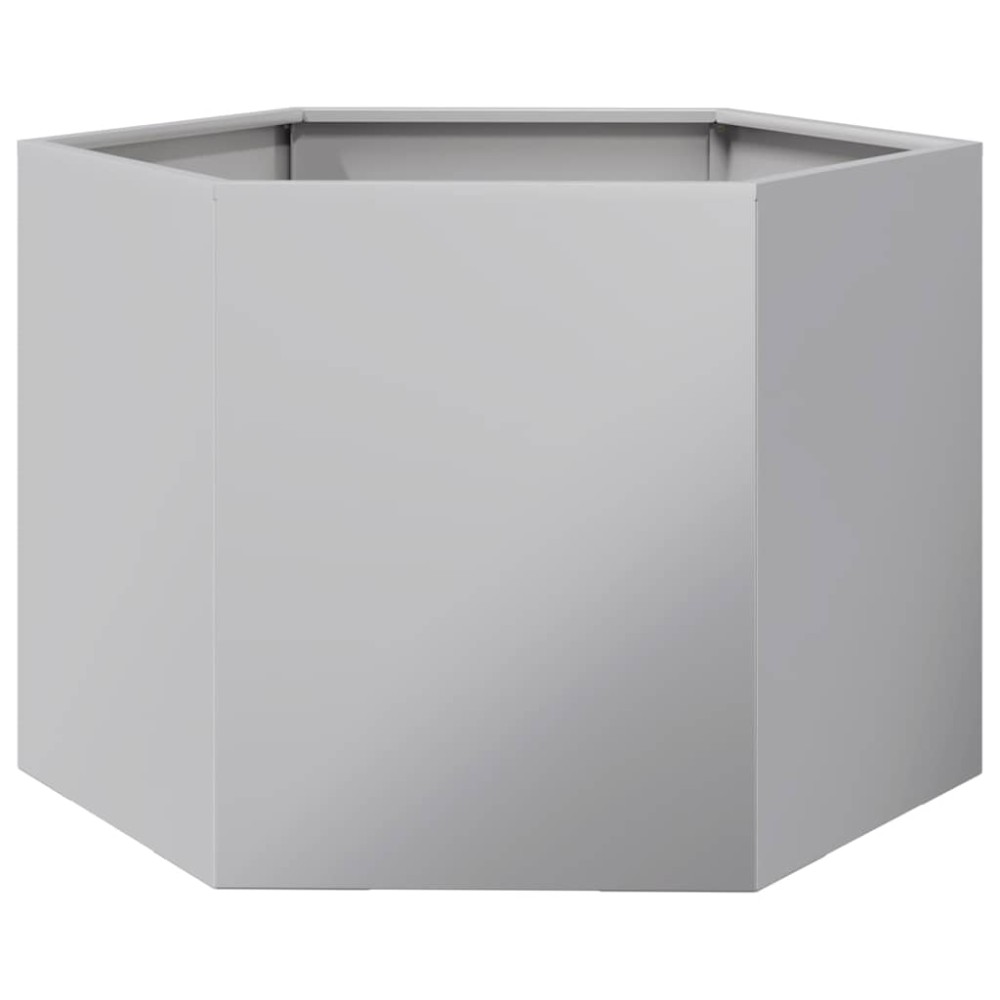vidaXL Jardinieră de grădină 69x60x45 cm oțel galvanizat hexagonal