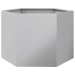 vidaXL Jardinieră de grădină 69x60x45 cm oțel galvanizat hexagonal