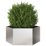 vidaXL Jardinieră de grădină 104x90x45 cm oțel inoxidabil hexagonal
