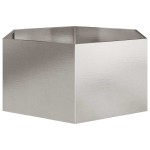 vidaXL Jardinieră de grădină 104x90x45 cm oțel inoxidabil hexagonal