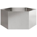 vidaXL Jardinieră de grădină 104x90x45 cm oțel inoxidabil hexagonal