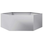 vidaXL Jardinieră de grădină 138x120x45 cm oțel galvanizat hexagonal