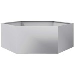 vidaXL Jardinieră de grădină 138x120x45 cm oțel galvanizat hexagonal