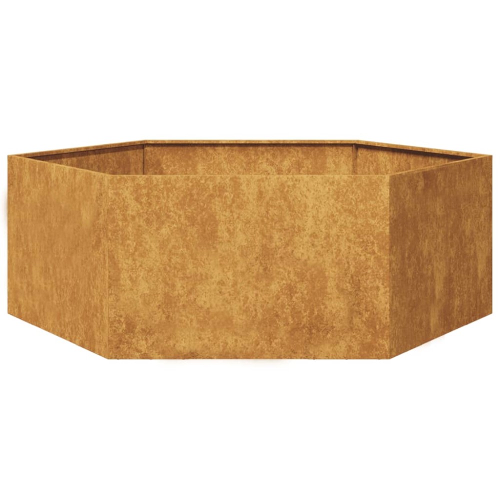 vidaXL Jardinieră de grădină 138x120x45 cm oțel de intemperii