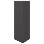vidaXL Jardiniere grădină, 2 buc., negru, 30x26x75 cm, oțel, triunghi