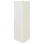 vidaXL Jardiniere grădină, 2 buc., alb, 30x26x75 cm, oțel, triunghi