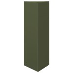 vidaXL Jardinieră de grădină, verde, 30x26x75 cm, oțel, triunghiulară vidaXL Jardinieră de grădină, verde, 30x26x75 cm, oțel, triunghiulară