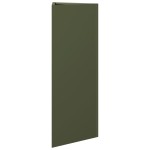 vidaXL Jardiniere grădină, 2 buc., verde, 30x26x75 cm, oțel, triunghi