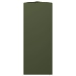 vidaXL Jardiniere grădină, 2 buc., verde, 30x26x75 cm, oțel, triunghi