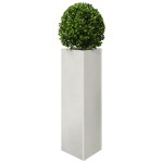 vidaXL Jardiniere grădină, 2 buc. 30x26x75 cm oțel inoxidabil triunghi