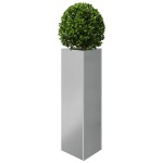 vidaXL Jardinieră de grădină, 30x26x75 cm, oțel galvanizat, triunghi vidaXL Jardinieră de grădină, 30x26x75 cm, oțel galvanizat, triunghi