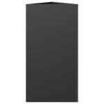 vidaXL Jardinieră de grădină negru, 40x34,5x70 cm, oțel, triunghiulară vidaXL Jardinieră de grădină negru, 40x34,5x70 cm, oțel, triunghiulară