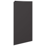 vidaXL Jardiniere grădină 2 buc., negru, 40x34,5x70 cm, oțel, triunghi