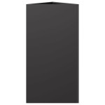 vidaXL Jardiniere grădină 2 buc., negru, 40x34,5x70 cm, oțel, triunghi