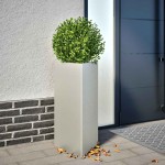 vidaXL Jardiniere grădină, 2 buc. 40x40x75 cm oțel inoxidabil triunghi vidaXL Jardiniere grădină, 2 buc. 40x40x75 cm oțel inoxidabil triunghi