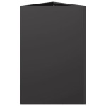 vidaXL Jardinieră de grădină negru, 50x43x75 cm, oțel, triunghiulară vidaXL Jardinieră de grădină negru, 50x43x75 cm, oțel, triunghiulară