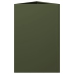 vidaXL Jardiniere grădină, 2 buc., verde, 50x43x75 cm, oțel, triunghi vidaXL Jardiniere grădină, 2 buc., verde, 50x43x75 cm, oțel, triunghi
