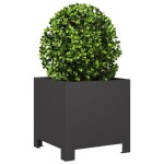 vidaXL Jardiniere de grădină, 2 buc., negru, 30x30x30 cm, oțel vidaXL Jardiniere de grădină, 2 buc., negru, 30x30x30 cm, oțel